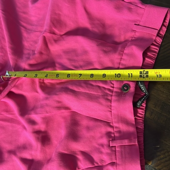 Zara Barbie Pink Lyocell Cropped Cuffed‎ Dressy Pants Size XS Coastal Grandma - Picture 13 of 13